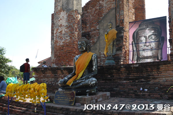 泰國 大城 Ayutthaya 阿育塔亞-24.塔米卡拉特寺 Wat Thammikarat6