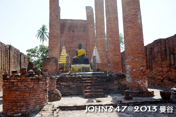 泰國 大城 Ayutthaya 阿育塔亞-24.塔米卡拉特寺 Wat Thammikarat7