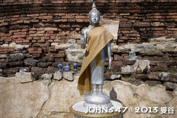 泰國 大城 Ayutthaya 阿育塔亞-24.塔米卡拉特寺 Wat Thammikarat13