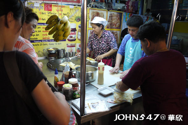 泰國華欣夜市Hua Hin night market-chatsila market 香蕉煎餅