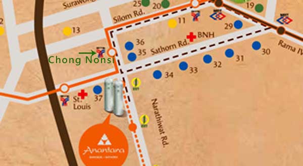 Anantara Bangkok Sathorn Hotel曼谷安娜塔拉沙通五星級公寓式飯店map.jpg