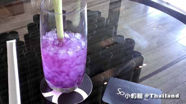 Sofitel So Bangkok Hotel索菲特曼谷五星飯店-迎賓飲料-蝶豆汁.jpg