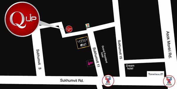 Q Bar Bangkok qup map