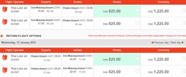 泰國獅子航空Thai Lion Air 曼谷廊曼機場飛普吉島