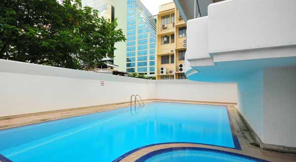 The Swiss Lodge bangkok hotel曼谷瑞士小屋飯店Silom pool.jpg