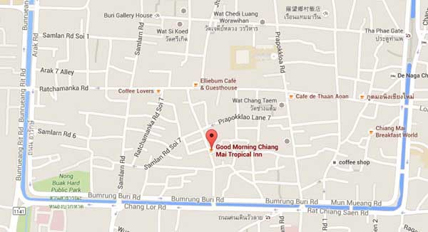 Good Morning Chiang Mai Tropical Inn早安清邁熱帶旅館MAP