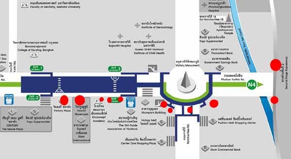 BTS Victory Monument Minivan map