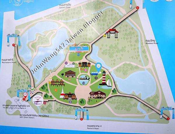 Thailand Tourism Festival TTF Lumphini Park map