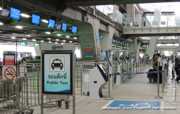 Suvarnabhumi airport曼谷機場搭計程車