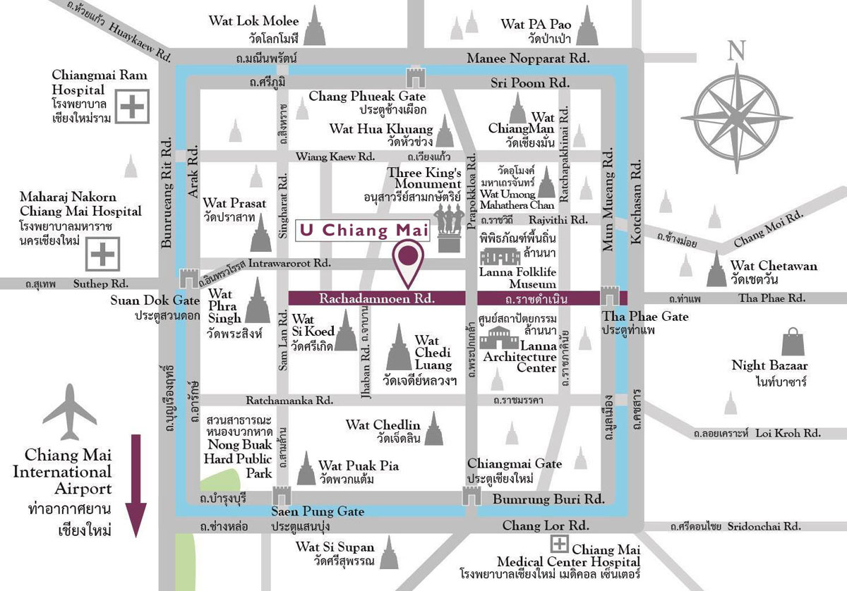 U Chiang Mai hotel MAP