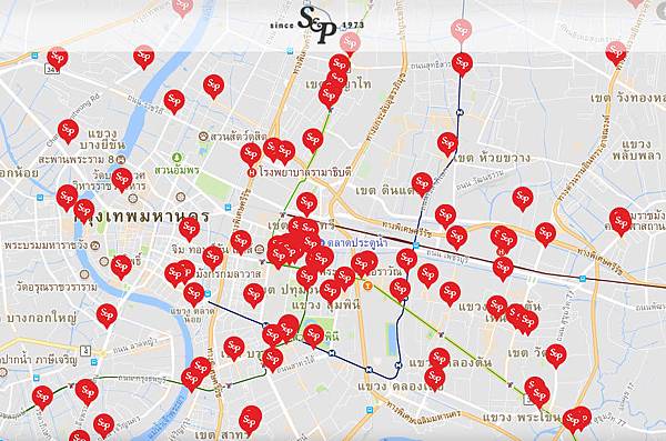 S&P Thai Restaurant and Bakery MAP.jpg