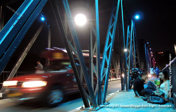 清邁鐵橋Iron Bridge夜景0