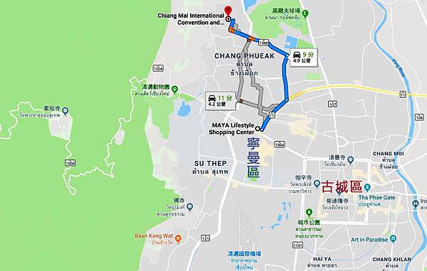 Chiangmai International Exhibition and Convention Centre MAP