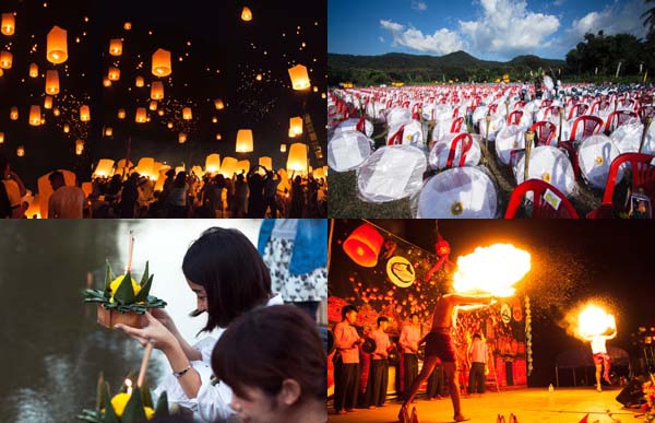 Chiang Mai Yee Peng Festival Doi Saket