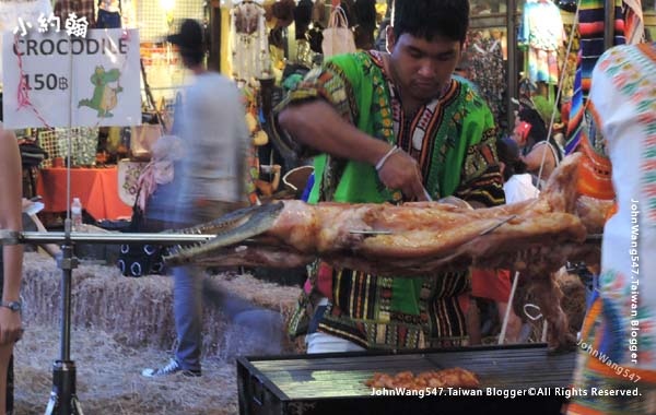 GRILL crocodile meat The Camp Vintage Flea Market Jatujak