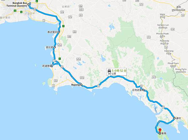 Ekamai Eastern Bus to Kohchang MAP2 Ekamai Eastern Bus to Kohchang MAP2