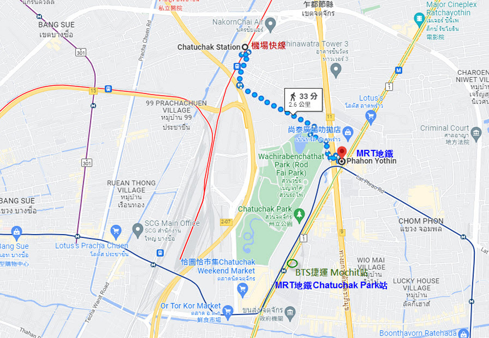 曼谷機場快線Chatuchak站map.jpg