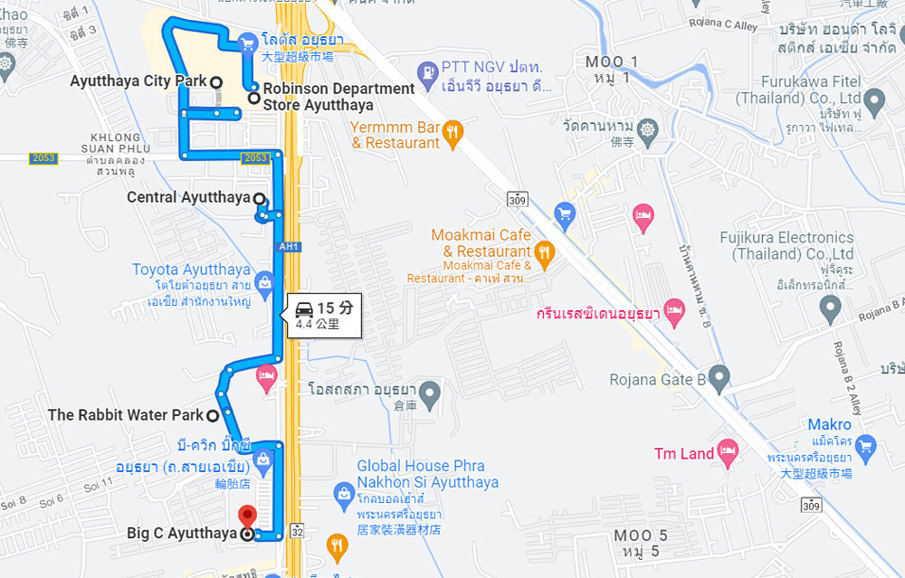 Central Ayutthaya mall Map2.jpg