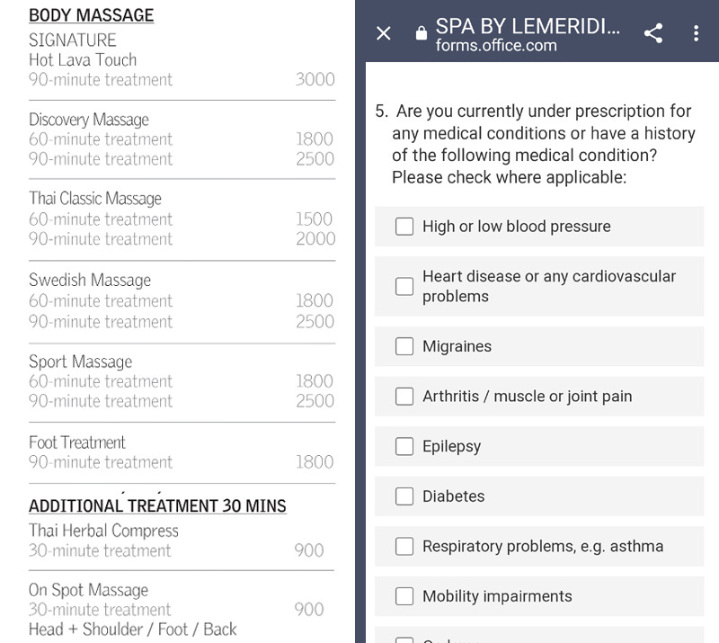 Le Meridien Bangkok SPA price.jpg