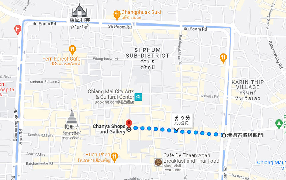 Chanya Shops and Gallery Chiang Mai MAP.jpg