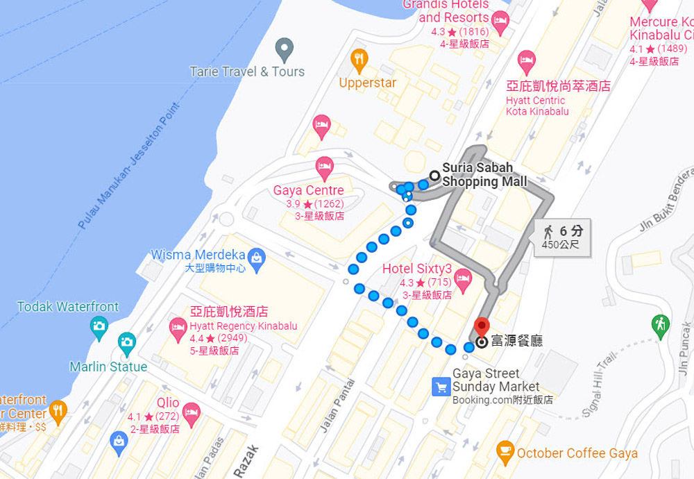 Fook Yuen Cafe & Bakery-Gaya Street map.jpg