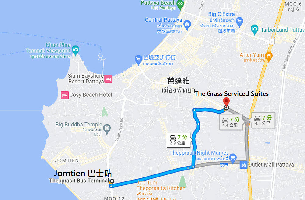 Jomtien Bus Station to The Grass Serviced Suites Pattaya Hotel.jpg