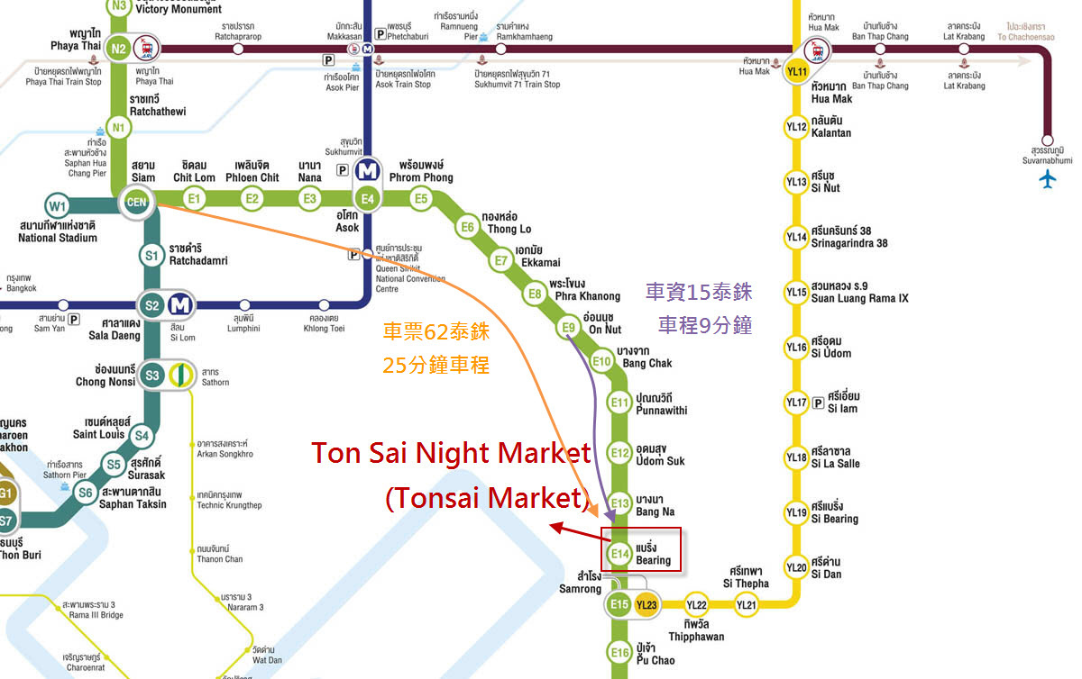 Ton Sai Night Market(Tonsai Market)@捷運Bearing站.jpg