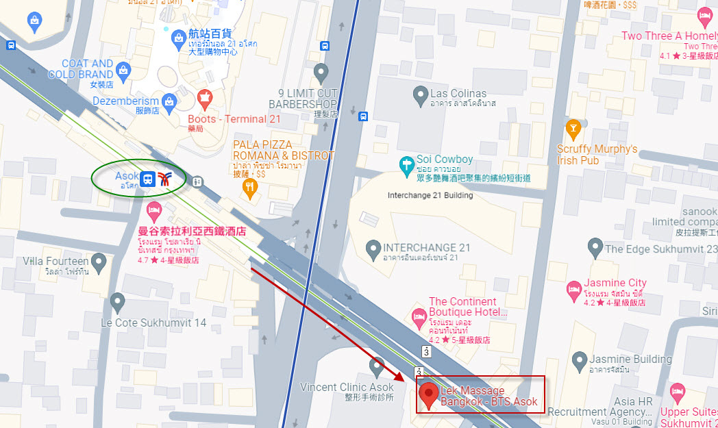 Lek Massage shop asok Bangkok map.jpg