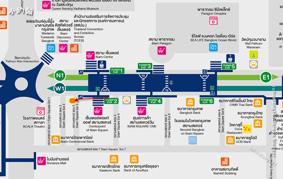 Mango Tango Siam Square map.jpg