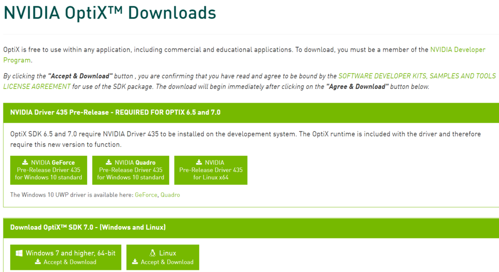 NVIDIA OptiX™ Downloads擷取.PNG