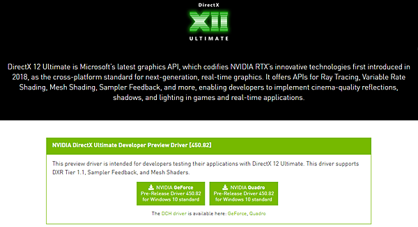 GeForce Pre-Release Developer Driver 450.82.PNG