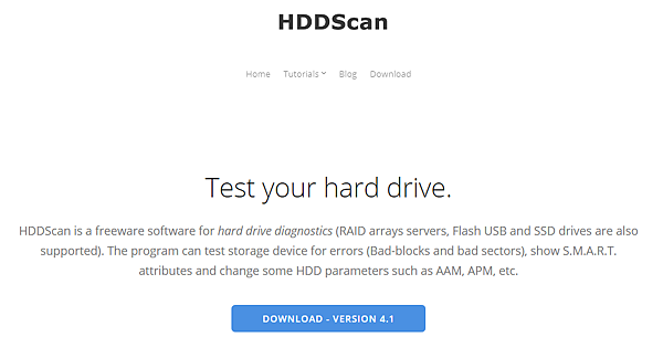 免費硬碟健診軟體HDDScan _0.PNG