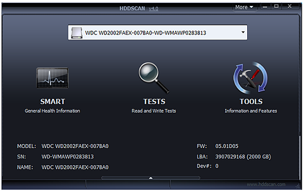 免費硬碟健診軟體HDDScan _03.PNG