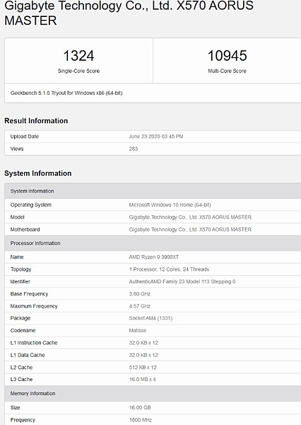 AMD R9 3900XT處理器Geekbench跑分.PNG