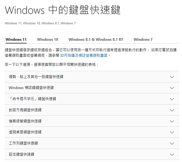 Windows 11鍵盤快捷鍵.PNG