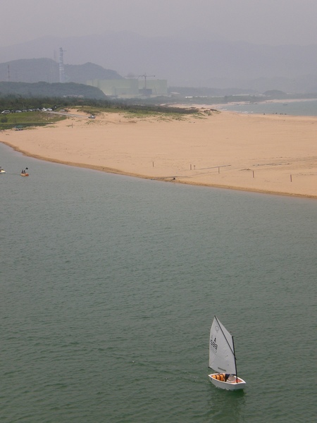 連島沙洲和帆船