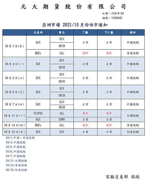 亞洲市場 202110 月份休市通知.png