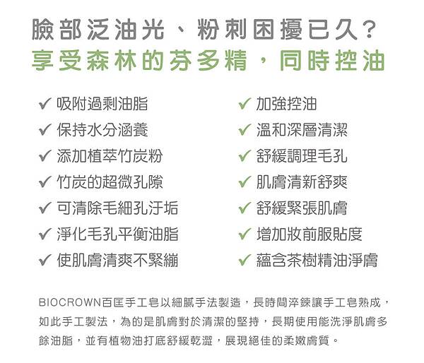 女人知己試用大隊,BIOCROWN百匡植萃竹炭控油潔顏皂,百匡植萃茶樹精油清新皂,竹炭控油,茶樹精油
