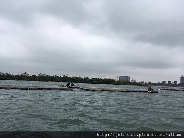 不少人都在這租小船釣魚，一次100元