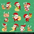 Santa Claus and Reindeer