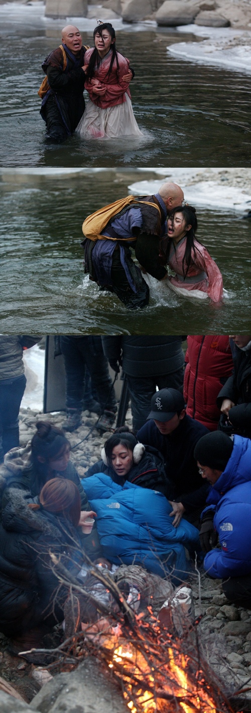 《奇皇后》河智苑寒冬下水敬業精神可嘉 《奇皇后》河智苑寒冬下水敬業精神可嘉