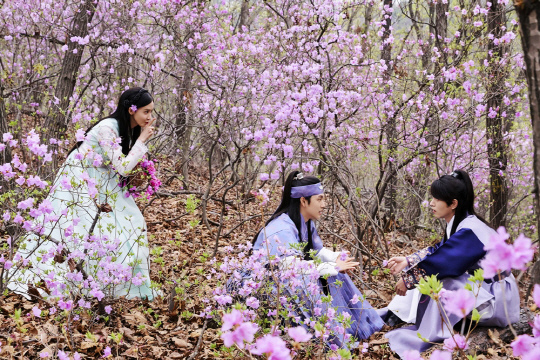 《戀愛中的王》公開劇照 潤娥任時完洪宗玄組團春遊 《戀愛中的王》公開劇照 潤娥任時完洪宗玄組團春遊