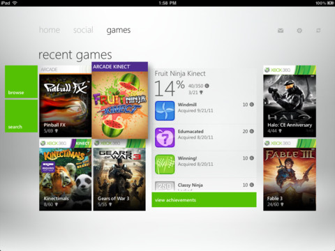 Xbox LIVE App for iPhone, iPad, iPod touch