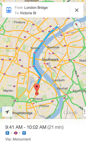 Google Maps iPhone App