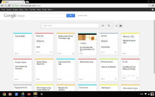 Google Keep App