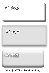 CSS 3 box-shadow, border-radius, text-shadow 應用