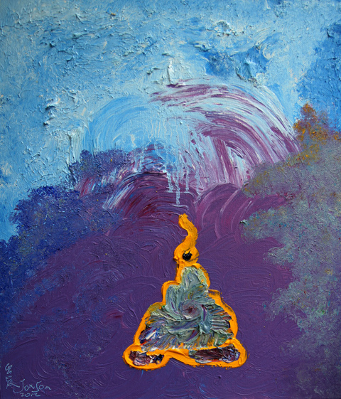 坐忘/李強生油畫