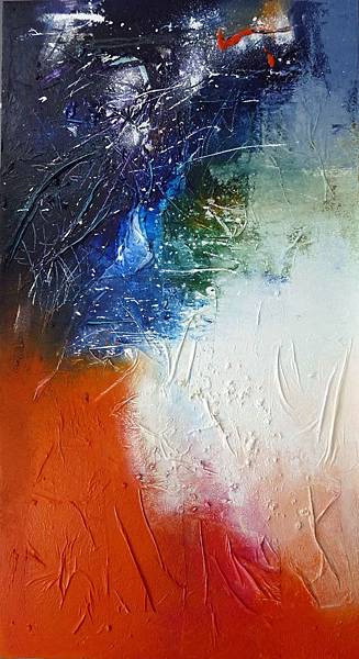 海洋之心 Heart of the Ocean 107x196cm  2009 mixed media on canva.jpg