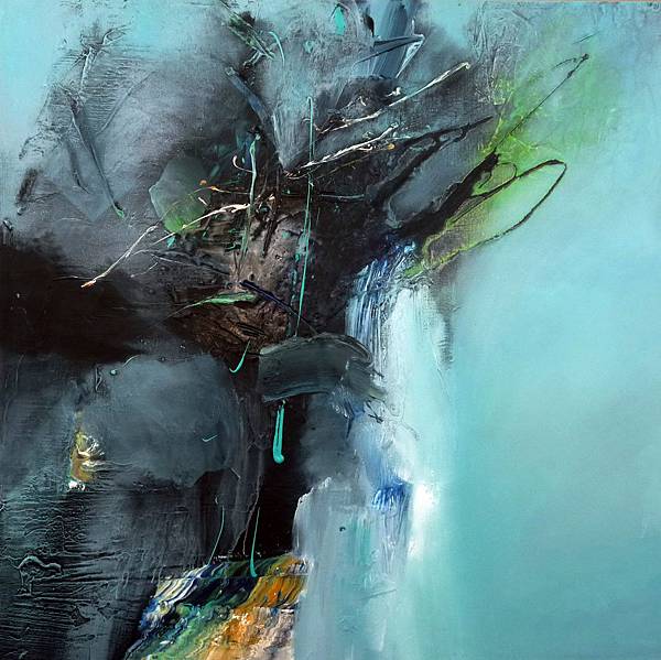 源 Origin 145x145cm 2008 mixed media on canvas.jpg