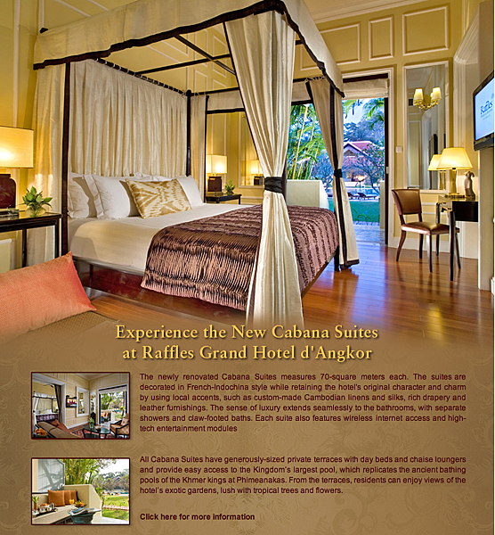New Cabana Suites at Raffles Grand Hotel d'Angkor